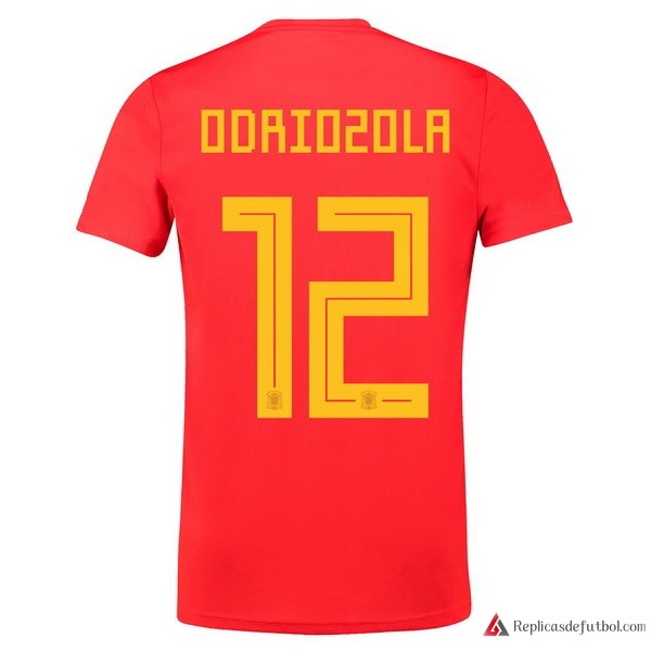 Camiseta Seleccion España Primera equipación Odriozola 2018 Rojo